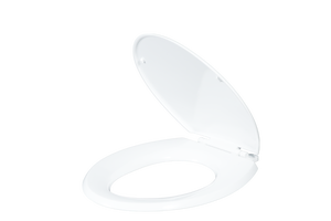 Siège de toilette universel durable blanc avec mécanisme d'ouverture et de fermeture silencieux et design ergonomique pour un confort et une stabilité maximales - Product Image 2