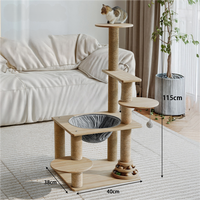 Meilleures ventes : Arbre à chat en bois de haute qualité, écologique, avec grande griffoire et structure d'escalade, favorisant le saut et l'exploration, pour chat
