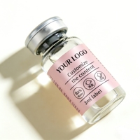 Étiquettes en vinyle à forte adhérence pour l'industrie des suppléments de peptides en poudre, marque privée, 3 ml, 5 ml, 10 ml