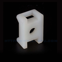 Attache-câble en nylon pour fixation sur carte PCB, pince à fil en Nylon66 UL94 V-2, support de câble à visser sur circuit imprimé, isolation PA66, RoHS, blanc