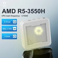 Nouveau mini PC gamer Ryzen 5 3550H avec 16 Go de RAM DDR4, 3,7 GHz, SSD 512 Go, Windows 11, ordinateur domestique pour usage familial, prise US