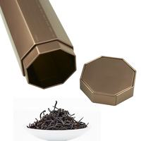 Boîte en fer blanc octogonale hermétique de qualité supérieure avec impression offset pour le stockage de biscuits, chocolats et bonbons - Couvercle enfichable personnalisable