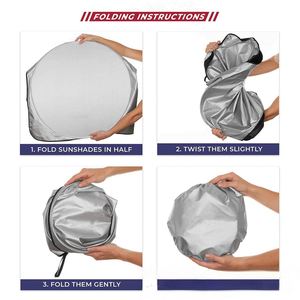 Parasol para Parabrisas Delantero Grande al por Mayor con Logotipo Personalizado, Protector Solar Reflectante con Protección UV y Resistente al Calor para Exteriores - Product Image 4