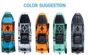 Kayak Modulare Superiore per Pesca in <span class=keywords><strong>Mare</strong></span>, 1m di Larghezza, 3m di Lunghezza, con Propulsione a Pedale, per 1 Persona, in HDPE, con Grande Vasca per Pesci Vivi - Product Image 3