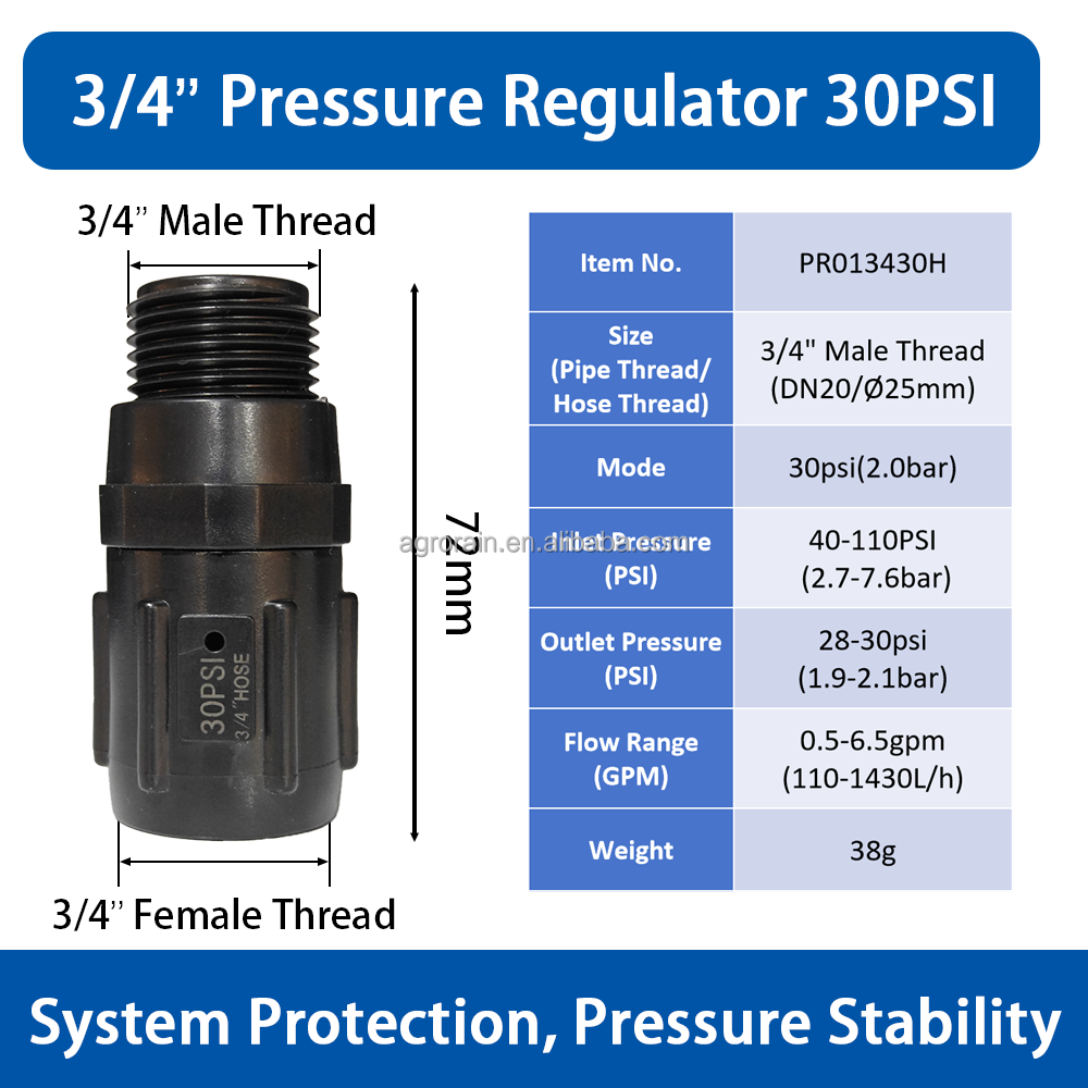 3/4'' 30 psi (2 bares)