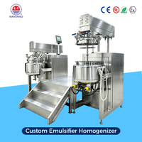 Ligne de production cosmétique, homogénéisateur à vide, mélangeur, chauffage électrique, machine de fabrication de crème et de lotion cosmétique