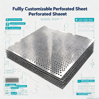Plaque diffuseur perforée à trous fraisés pour usage en atelier, en aluminium durable, acier inoxydable, antirouille, anticorrosion, pour toiture et sol