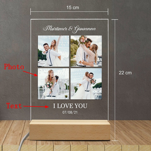 Logotipo personalizado, 3 colores, fotos personalizadas, placa de canción acrílica, regalos únicos, luz LED nocturna - Product Image 6