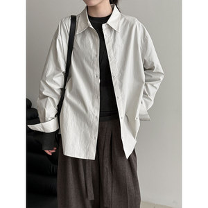 Vente en gros Automne 2025 Nouvelle mode décontractée Chemise ample confortable à col rabattu Chemisiers et chemises pour femmes - Product Image 4