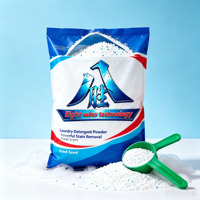 Poudre de savon en vrac de fabrication chinoise, haute puissance nettoyante, poudre à lessiver avec des paillettes bleues, formule personnalisée