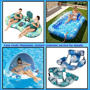 Addotron - Piscina Inflable de PVC para Tomar el Sol, Tumbona Flotante con Sombrilla Luminosa, Juguete Acuático para Exteriores - Product Image 4