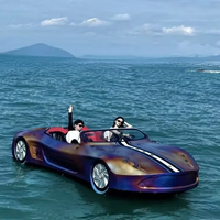 Hydro-Jet Car, un bateau électrique à grande vitesse en fibre de verre pour quatre personnes, idéal pour le tourisme et les excursions.