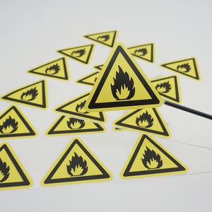 Adhesivo impermeable, garantía de diseño personalizado, atención de advertencia, forma triangular, etiqueta de logotipo, garantía - Product Image 4