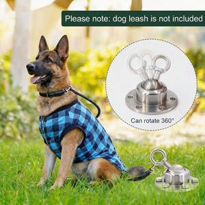 मध्यम और बड़े कुत्तों के लिए 360 रोटेशन के साथ स्टेनलेस स्टील कुत्ते की जमीन - Product Image 2