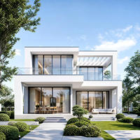 Villa Modular Prefabricada de Acero de Alta Gama, Moderna, Directo de Fábrica, para Uso en Hoteles, Escuelas y Apartamentos, Vida Útil de 70 Años, Diseño Personalizable