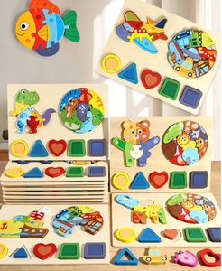 Puzzle dimensionnel pour l'éducation de la petite enfance et le développement cognitif. - Product Image 1
