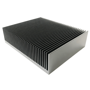 Dissipatore di Calore <span class=keywords><strong>in</strong></span> <span class=keywords><strong>Alluminio</strong></span> Estruso ad Alta Potenza 220(L)*59(A)*180(P)mm Anodizzato Nero per Inverter IGBT - Product Image 1