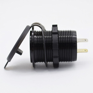 Cargador de coche con doble USB QC3.0, carga rápida, 12V 24V, aleación de aluminio, resistente al agua, para uso en vehículos - Product Image 3