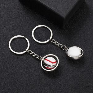 3D Rotatable Mini Basketball Football Keychain Golf Rugby Pendant <b>Key</b> <b>Ring</b> Sports Souvenir Fashion <b>Key</b> Holder Charms <b>Accessories</b> - Product Image 2