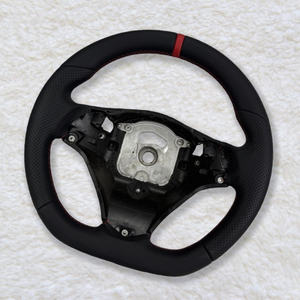 Volante de cuero de carbono perforado personalizado para <span class=keywords><strong>BMW</strong></span> Sports Red Fitting E46 E90 E38 E39 E83 E60 E70 E71 E72 E53 E89 E92 - Product Image 2