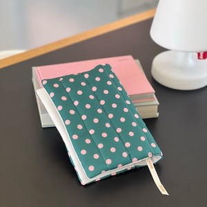 Funda para Libros de Tela Acolchada de Algodón Puro, Estilo Moderno y Chic, con Diseño de Puntos y Rayas, Tamaño A5, Colorida, Inspirada en la <span class=keywords><strong>Dopamina</strong></span> - Product Image 4