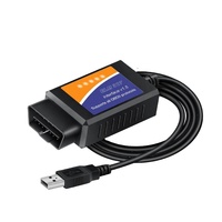 Escáner OBD2 para Automóvil ELM327 USB V1.5, Herramienta de Diagnóstico, Interfaz OBDII, Lector de Códigos de Luz de Advertencia del Motor, Escáner de Vehículos