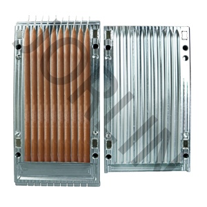 Moule en aluminium en forme de crayon personnalisé populaire <span class=keywords><strong>pour</strong></span> kits de fabrication de <span class=keywords><strong>bougies</strong></span> DIY d'anniversaire, moule à bougie à tête ronde longue et pointue - Product Image 1