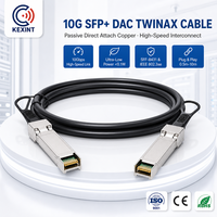KEXINT 10GBASE-CU 1M 10G SFP+ zu SFP+ Passives DAC Twinax-Kabel mit EEPROM 30AWG Kupfer-Verbindungskabel für ToR-Server-Stacking