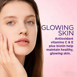 ไบโอตินและคอลลาเจนแบบกัมมี่สำหรับบำรุง<span class=keywords><strong>ผม</strong></span> ผิว และเล็บ - วิตามินเสริมแบบไม่มีน้ำตาล (ฉลากสินค้าส่วนตัว) - Product Image 4