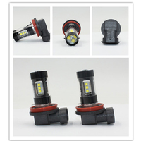 Phares de voiture H8, système d'éclairage automatique, ampoules LED antibrouillard, 80W, 1300LM, 6000K, blanc, mini format, 12V, phare LED sans ventilateur
