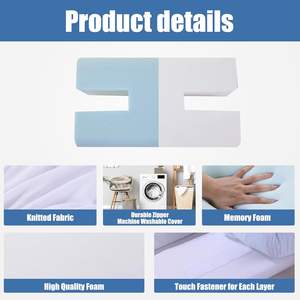 Almohada para Piercing de oreja de espuma viscoelástica ajustable de tres alturas para personas que duermen de lado, inflamación del dolor de oído y protección para Piercing de oreja - Product Image 5