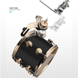 Juego de batería acústica Jazz Drum Black Gold Series <span class=keywords><strong>REMO</strong></span> Head Drum Kit - Product Image 3