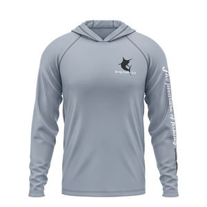 Camisa de pesca impresa personalizada de manga larga sublimación personalizada para hombres camisas de pesca con capucha - Product Image 1