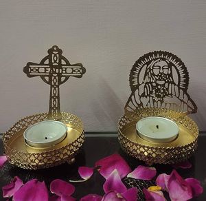 High Quality Hand Crafted Iron <b>Tealight</b> Candle Holder With Powder Coating Finished Low Prices Metal Candle <b>Tealight</b> - Product Image 2