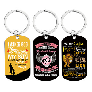 Cadeaux de fille inspirants de maman <span class=keywords><strong>à</strong></span> ma fille <span class=keywords><strong>porte</strong></span>-clés Love Mom <span class=keywords><strong>à</strong></span> ma fille <span class=keywords><strong>porte</strong></span>-clés de maman et papa - Product Image 2