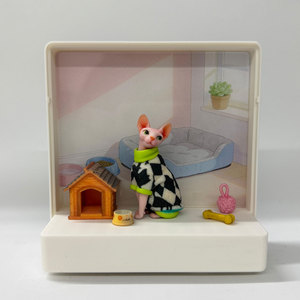Statue d'animal de compagnie personnalisée en PLA imprimée en 3D en couleur, figurine de chien ou de chat personnalisée, cadeau commémoratif, service d'impression 3D FDM - Product Image 2
