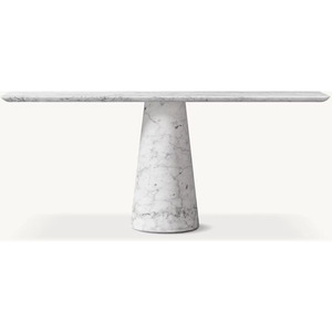 Table <span class=keywords><strong>de</strong></span> console moderne pour hall d'<span class=keywords><strong>entrée</strong></span> et salon, en marbre <span class=keywords><strong>de</strong></span> pierre naturelle, avec pieds coniques - Product Image 1