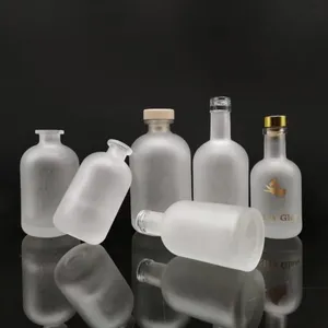 Hot Sale Empty Clear Liquor Glass Bottle 500ml 700ml 750ml Whiskey Brandy Vodka Bottle