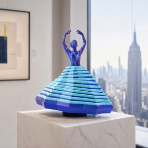 Figura Decorativa Giratoria de Bailarina de Ballet, Impresión 3D Personalizada de Alta Calidad, Adorno Elegante para el Hogar u Oficina - Product Image 1