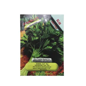 Custom Seeds Packets Vegetable Flower Tomato Seeds 3 Side Seal Paper Laminated Packaging Bag