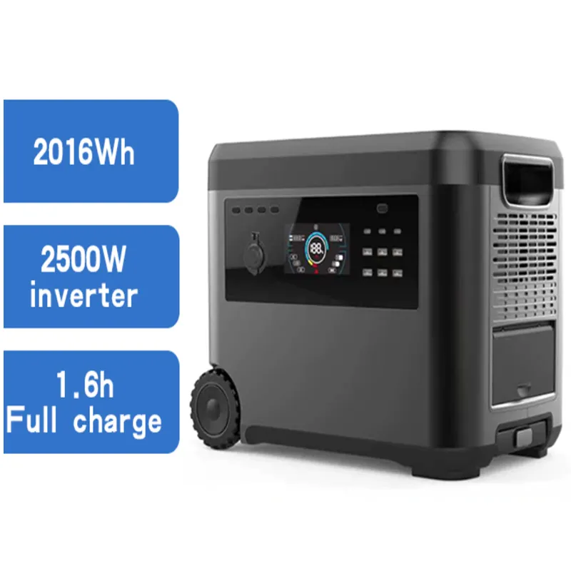 Multifunctionele Zonne-Generator Eu Usa Plug 2500W Best Beoordeelde Solar Shenzhen Draagbare Krachtcentrale Voor Buiten Kamperen