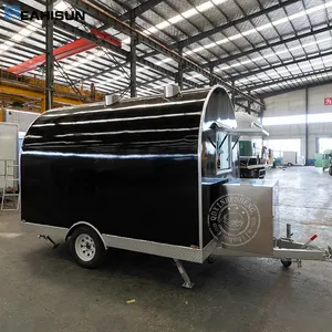 Agent's Discount Mobile Kitchen Food Truck Street Van Trailer Hot Food Cart Catering Food Trailer With With Cupboard Sink