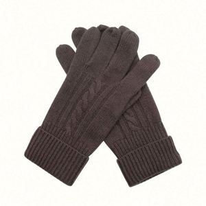 Gants promotionnels pour femmes en cachemire pur de style tricoté, confortables, écologiques et de haute qualité - Product Image 1
