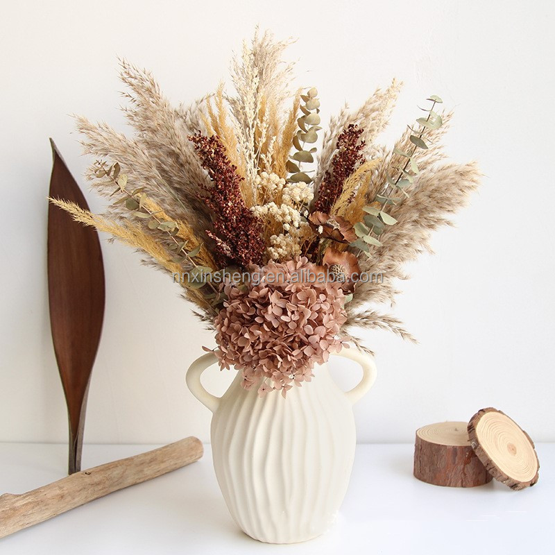 Mazzo di ortensie naturali marroni