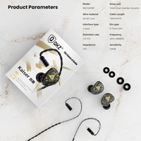 Écouteurs filaires QKZ Kaiser avec microphone, écouteurs HiFi pour la musique, écouteurs professionnels pour le jeu et le sport, suppression du bruit