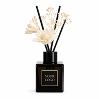 Diffuseur de parfum personnalisé ENO, ensemble de bâtonnets en fibre, bouteille en verre, huile parfumée longue durée, logo de marque privée, fabricant