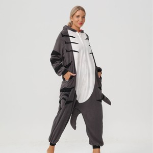 2026 nouveau Design adulte Onesie Pijamas dessin animé pyjamas terrifiant requin femmes vêtements de nuit <span class=keywords><strong>Kigurumi</strong></span> hommes vêtements de nuit barboteuses - Product Image 2