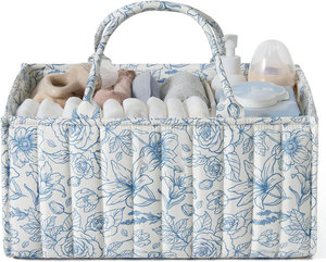 Baby Diaper Nappy Caddy Organizer Baby <b>Storage</b> Basket Caddy Organizer Newborn Essentials Baby Diaper Nappy Caddy Organizer - Product Image 2