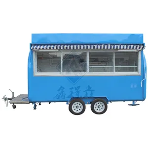 business new 4M mobile for sale Commercial single double axle high quality ice cream snack drinks kitchen equipment food truck