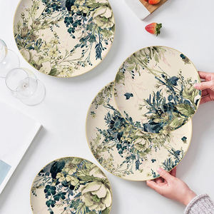 Lot de 4 assiettes en céramique pour la restauration, idéal pour mariages, hôtels et événements - Product Image 1